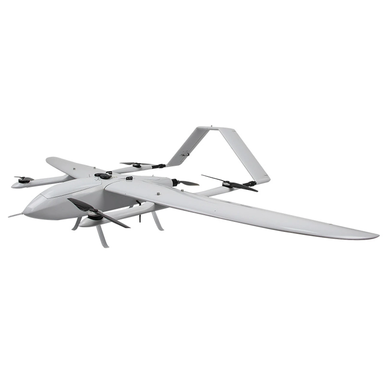 KaumodakiFPV black flying-wing drone airframe seen from above